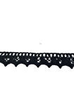 Kopanaki Dantel en 1,5 cm Siyah 5 Metre