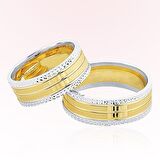 Sarı Beyaz Altın Alyans 7609