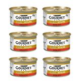 Gourmet Gold Kıyılmış Sığır Etli Kedi Konservesi 6x85 Gr