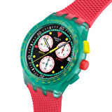 SUSG409 Swatch Neon Emerald Chrono Erkek Kol Saati SUSG409