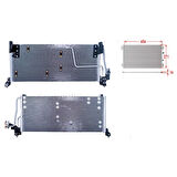 Klima Radyatörü 656x271x16– 1618015 WISCO – Opel Corsa B Combo B 93 Ve Sonrası Uyumlu