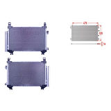 Klima Radyatörü 470X320X16 - 88460-0D060 Wisco - Toyota Yaris D-4d 06 Ve Sonrası Uyumlu