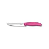 VICTORINOX PİZZA BIÇAĞI TIRTIKLI PEMBE SİVRİ 12CM6.7936.12L5