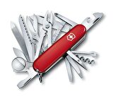 Victorinox 1.6795.LB1 Swiss Champ 33 Fonksiyon Deri Kılıflı İsviçre Çakısı - Kırmızı