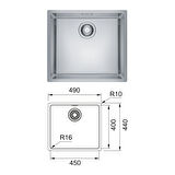 Maris Mrx 110-45 Eviye, Lina Spiralli Inox Armatür Seti