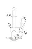 Franke Atlas Neo Doccia Antrasit Batarya 115.0628.210
