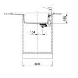 Franke FRESNO FSG 611-88 BİANCO Granit Evye