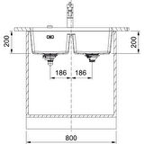 Franke MARİS MRG 120-35-35 SAHARA Tezgahaltı Granit Evye 