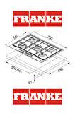Franke Classicline FCH 755 4G TC PW C Krem Ankastre Ocak