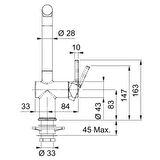 Franke ACTİVE PLUS DOCCİA 2.0 SLATE GRİ Armatür