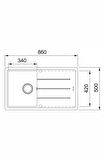 Franke Basis BFG 611-86 Slate Grey Granit Evye