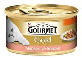 Gourmet Gold Alabalık ve Sebzeli Yetişkin Konserve Kedi Maması 85 Gr