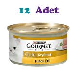 Gourmet Gold Kıyılmış Hindili Kedi Konservesi 85g (12 Adet)