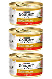 3 Adet Purina Gourmet Gold Kıyılmış Sığır Eti 85 gr