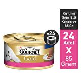 Purina Gourmet Gold Kıyılmış Sığır Etli Konserve Kedi Maması 85 g x 24 Adet