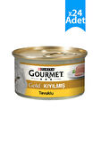 Gourmet Kıyılmış Tavuklu 85 gr 24'lü Yetişkin Konserve Kedi Maması