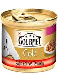 Gourmet Gold Sığır Etli Tavuk Çifte Lezzet Kedi Kosnervesi 85 gr
