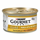Gourmet Gold Tavuk Ciger Parça Etli Kedi Konservesi 85 Gr