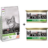 Pro Plan 3 Kg Sterılısed Somonlu Kedi Maması + 2 Adet Konserve