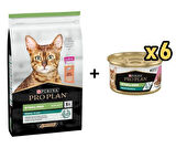 Pro Plan Somonlu Kısırlaştırılmış Kedi Maması 3 Kg + 6 Adet Proplan Sterilised Ton ve Somonlu Kısırlaştırılmış Kedi Konservesi 85 Gr