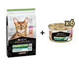 Pro Plan Somonlu Kısırlaştırılmış Kedi Maması 1.5 Kg + 6 Adet Proplan Sterilised Ton ve Somonlu Kısırlaştırılmış Kedi Konservesi 85 Gr