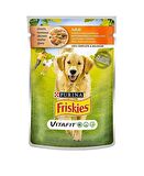 Friskies Tavuklu ve Havuçlu Pouch Konserve Yetişkin Köpek Maması 20 Adet x 100 Gr