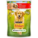 Friskies Sığır Etli ve Patatesli Konserve Köpek Maması 100 Gr