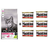 Pro Plan Delicate Kuzulu Yetişkin Kedi Maması 1.5 Kg + 6 Adet Proplan Adult Tavuk Etli Yetişkin Kedi Konservesi 85 Gr 