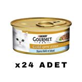 Gourmet Gold Okyanus Balıklı Ve Sebzeli Kedi Konservesi 85 gr x 24 ADET