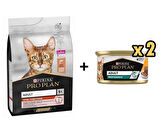 Pro Plan Somonlu Kedi Maması 1.5 Kg + 2 Adet Pro Plan Tavuklu Kedi Konservesi 85 Gr