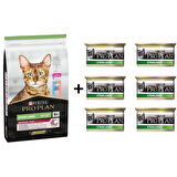 Pro Plan Kısırlaştırılmış Morina ve Okyanus Balıklı Yetişkin Kuru Kedi Maması 10 KG + 6 Adet Proplan Sterilised Ton ve Somonlu Kısırlaştırılmış Kedi Konservesi 85 Gr