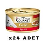 Gourmet Gold Parça Sığır Etli Kedi Konservesi 85 Gr x 24 ADET