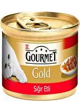 Gourmet Gold Parça Etli, Sığır Etli 85gr Yaş Kedi Kons