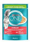 Purina One Kısırlaştırılmış Kediler için sos içerisinde hindili ve fasulyeli mini filetolar 26 adet