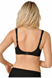 Triumph Comfort Minimizer W X Balenli Düz Toparlayıcı Siyah Sütyen