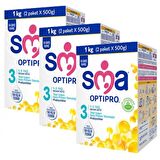 SMA Optipro 3 Prebiyotik Devam Sütü 3 x 1000 gr