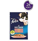 Felix Somon Balıklı Yetişkin Kedi Konservesi Pouch 26X 85 Gr
