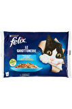 Felix Somonlu Ve Ton Balıklı Ekonomik Paket 4x85 Gr 6 Adet Yetişkin Kedi Pounch