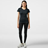 Energetics Evii SS Kadın Siyah Koşu T-Shirt