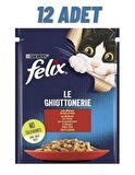 Felix Sığır Etli Yetişkin Kedi Konservesi Pouch 12x85 Gr