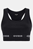 Guess Logo Şeritli Yuvarlak Yaka Aline Spor  Kadın  Sütyen