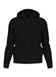 Guess Siyah Erkek Kapüşon Yaka Zip Ceket Z2YQ28K9V31JBLK-ALDWIN ZIP HOODED