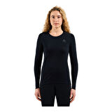 Odlo Merino 200 Termal Kadın Üst İçlik Siyah