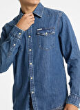 Guess Jeans Regular Fit Erkek Denim Gömlek M4YH55D5EI1GJRW GJ SLIM LS DENIM