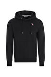 Erkek GJ HOOD SLIM MINI Kapüşonlu Sweatshirt - Siyah  | XL
