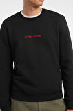 Erkek GJ CN Önde Logo Sweatshirt - Siyah | L