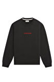 Erkek GJ CN Önde Logo Sweatshirt - Siyah | L