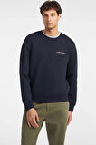 Erkek Guess Jeans CN REG Sweatshirt - Lacivert | XL
