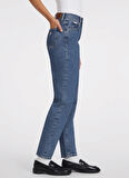 Mavi Kadın Relaxed Fit Desenli Denim Pantolon GJ G06 MOM - ECO RECY CO RIVERSIDE