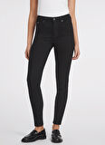 Guess Jeans Normal Bel Normal Paça Normal Siyah Kadın Denim Pantolon GJ G05 HIGH RISE SKI - ECO RECY CO